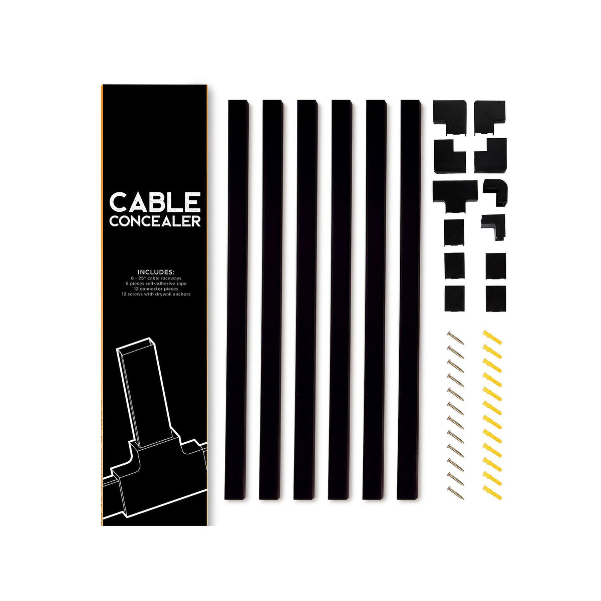 Black Cable Management Raceway Kit N662131
