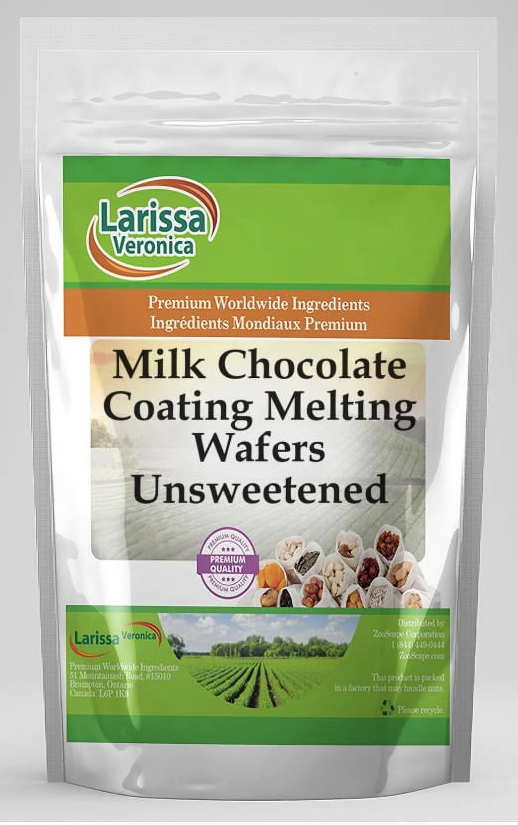 Unsweetened Milk Chocolate Melting Wafers 4 oz 3-Pack Z6971