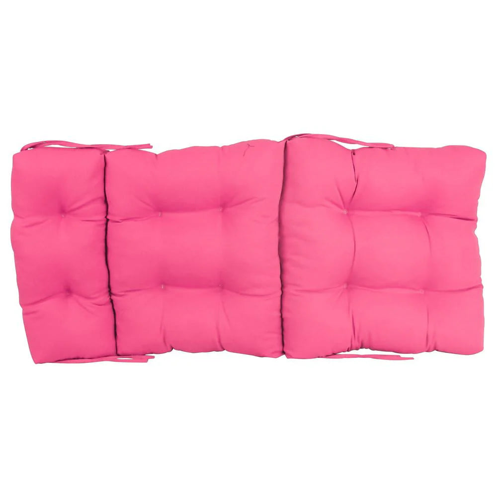 18-inch by 38-inch Solid Twill Tufted Chair Cushion G666491