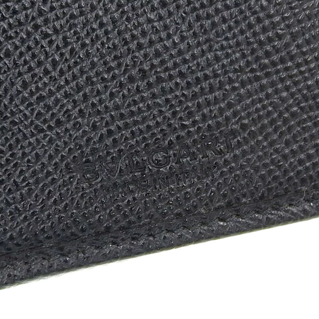 Pre-Owned Black Leather Long Wallet K50022