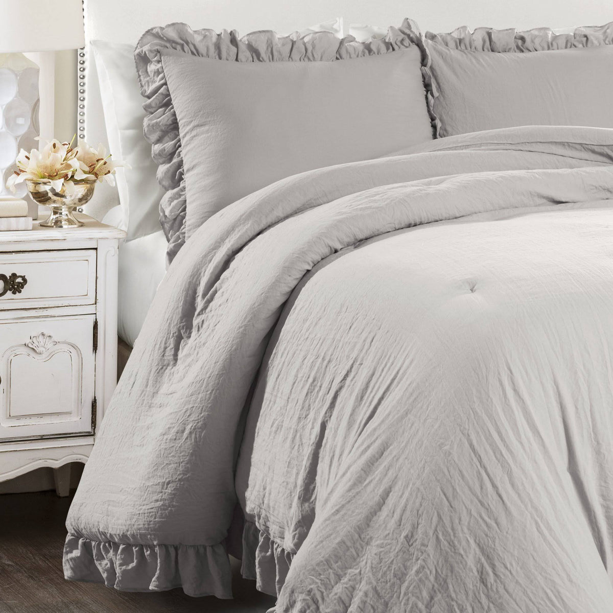 Gray King Comforter Set J520958