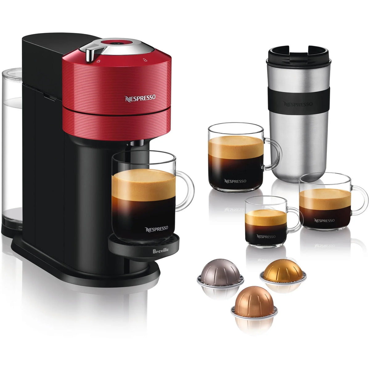 Red Coffee and Espresso Maker F54363