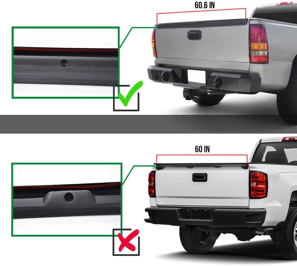 Tailgate Molding Cap for Chevy Silverado GMC Sierra F284