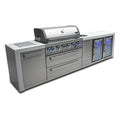 Propane Gas Island Grill with Refrigerator Cabinet, Infrared Side Burner, & Rotisserie Kit G8700