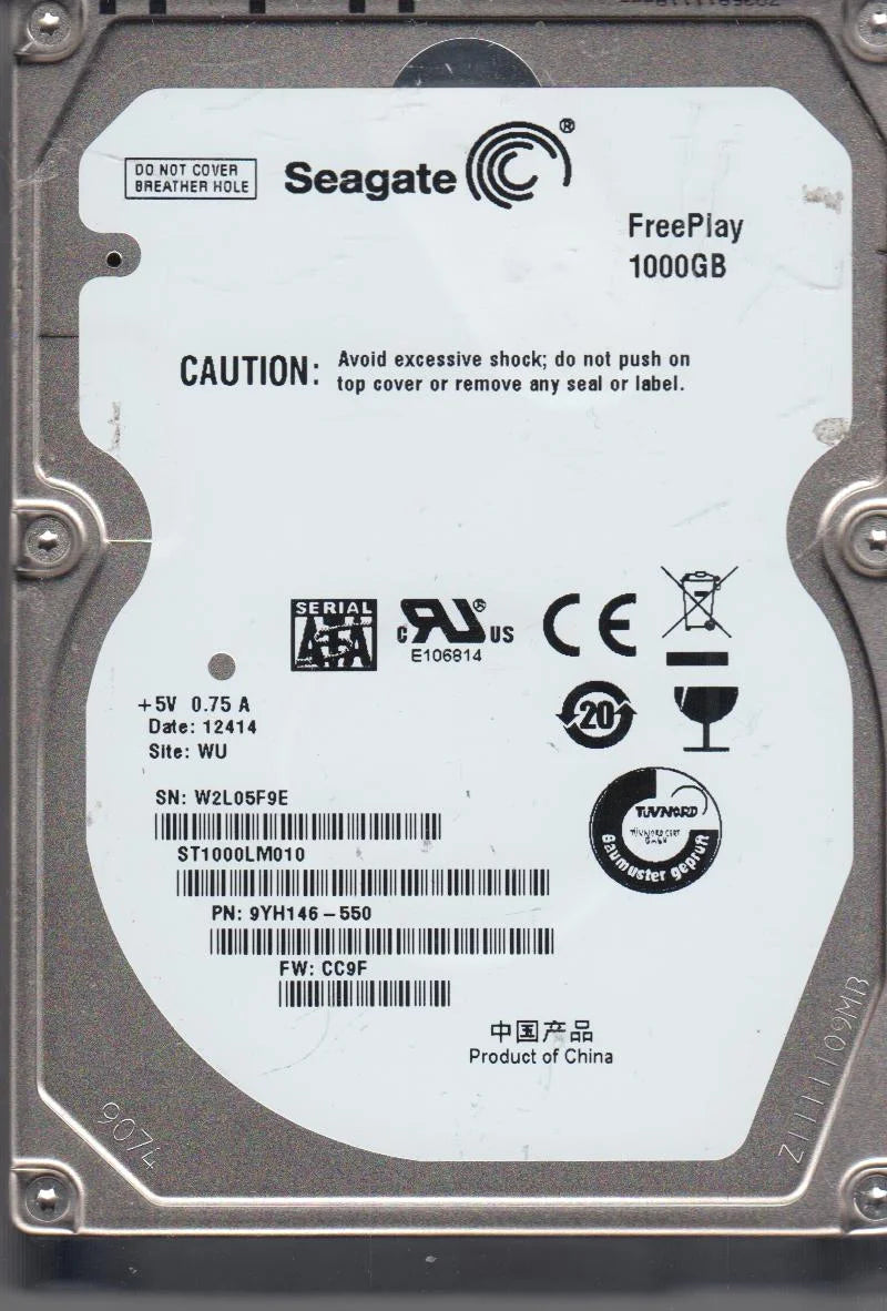 1TB SATA 2.5 Hard Drive I72391