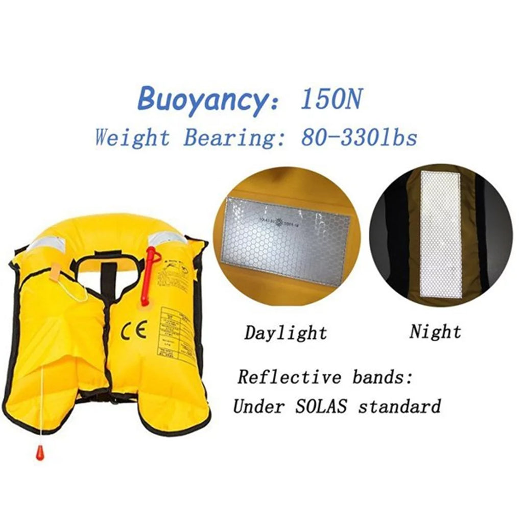 2 Pack Automatic Inflatable Life Jacket with Whistle F9756