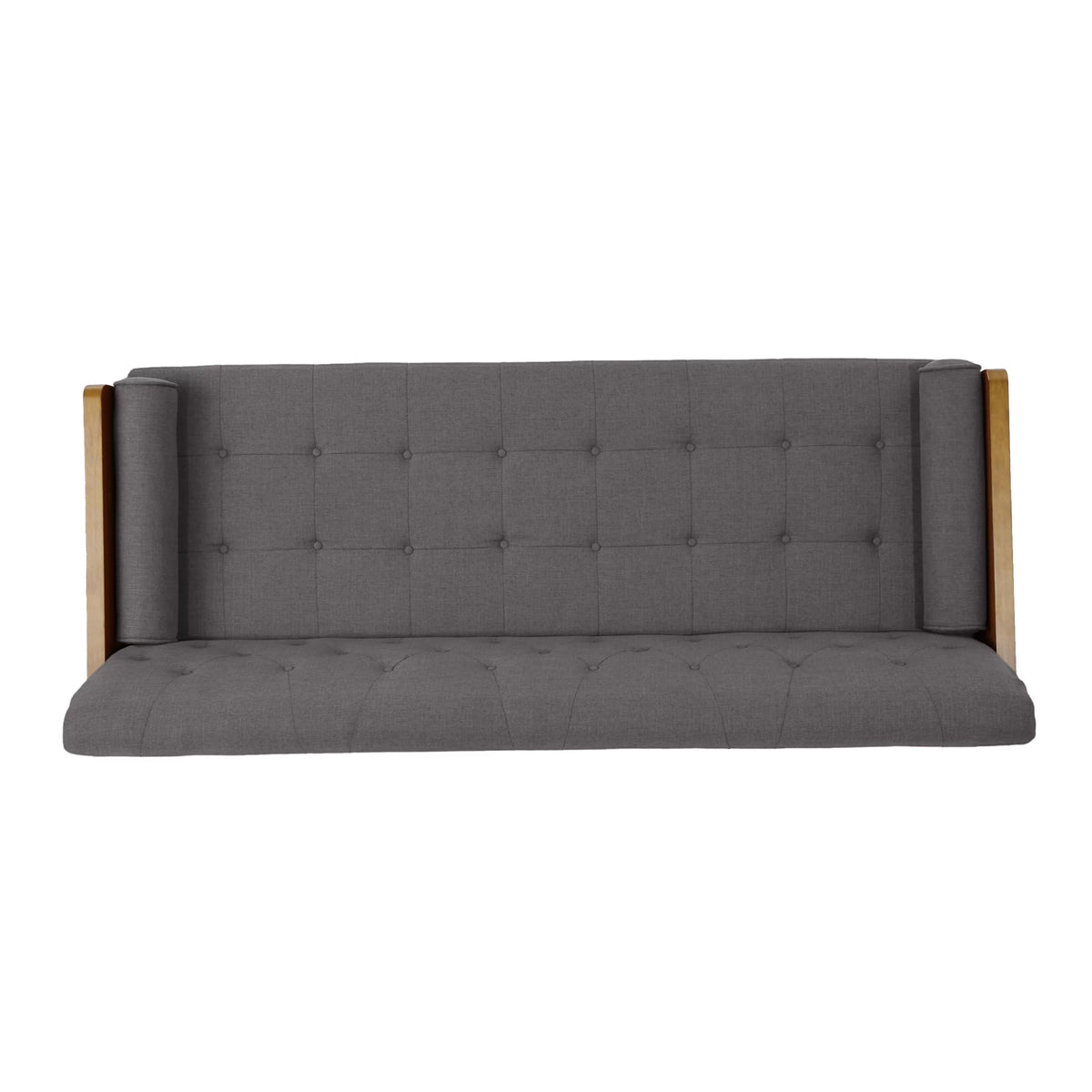 Grey Tufted Fabric Sofa Z4389