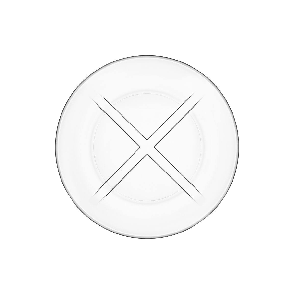 Clear Salad Plate, Set of Four O312