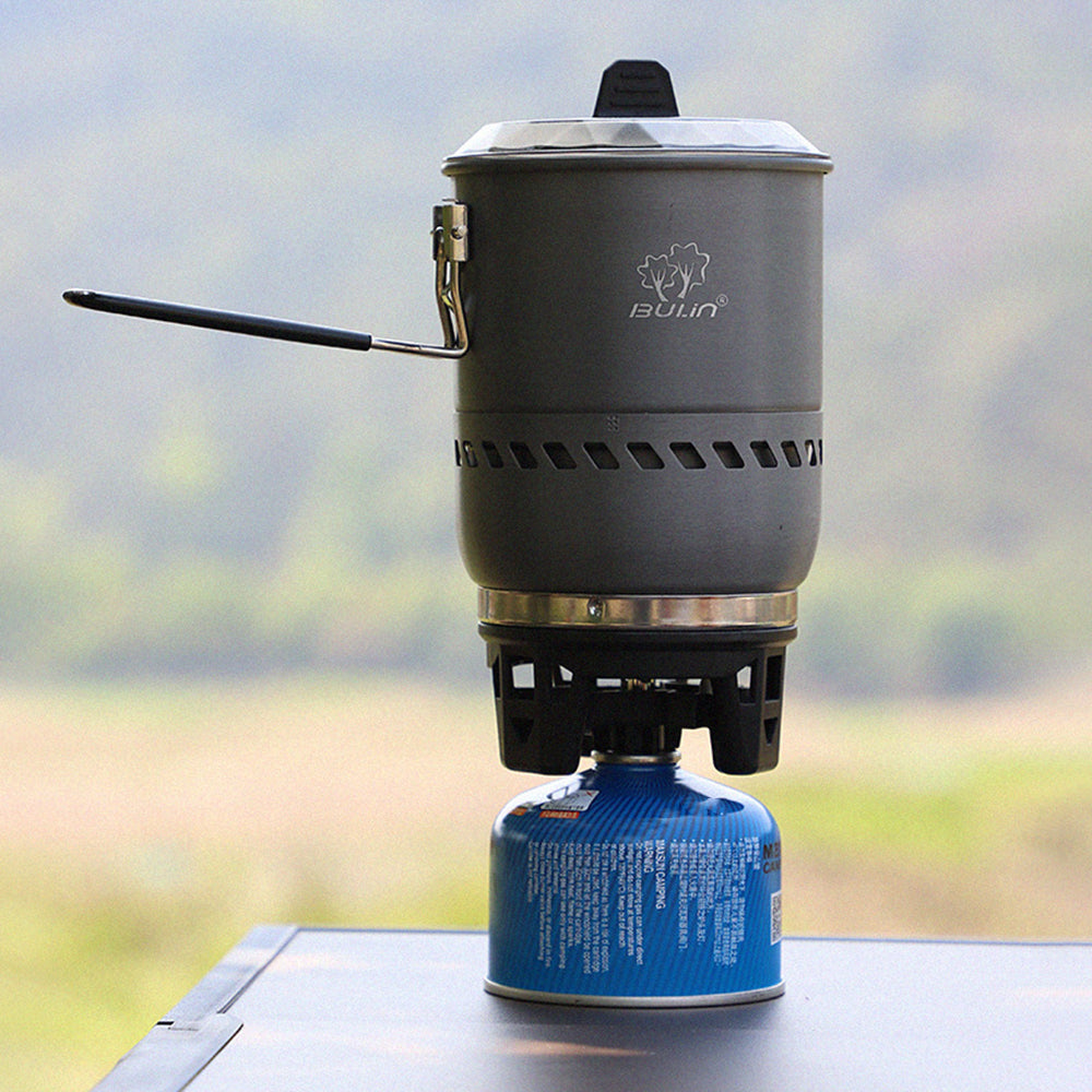 Camping Stove Pot with Windproof Gas Stove Head M36748