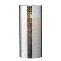 Silver Mercury Glass LED Pillar Candle with Timer U830