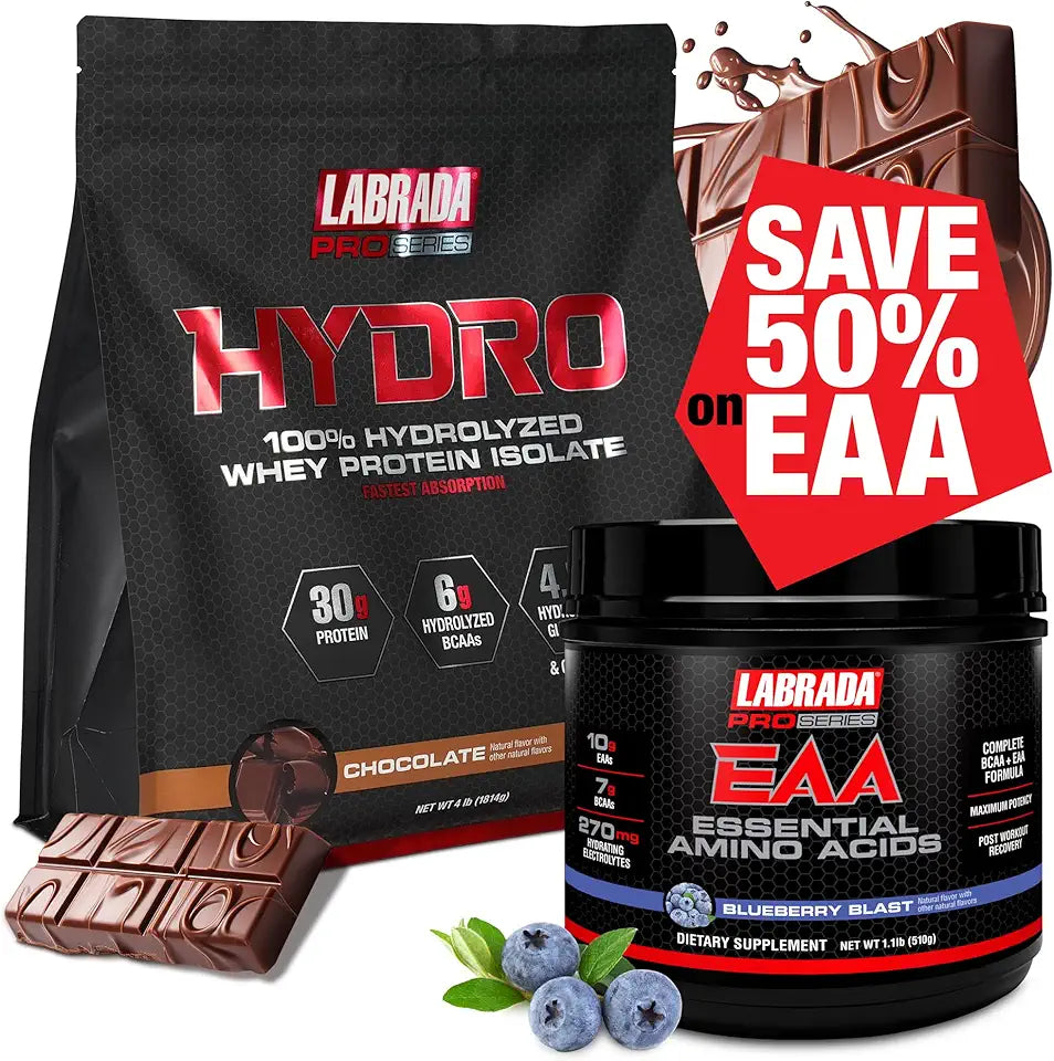 Hydrolyzed Whey Protein Isolate Powder and EAA Bundle N7552