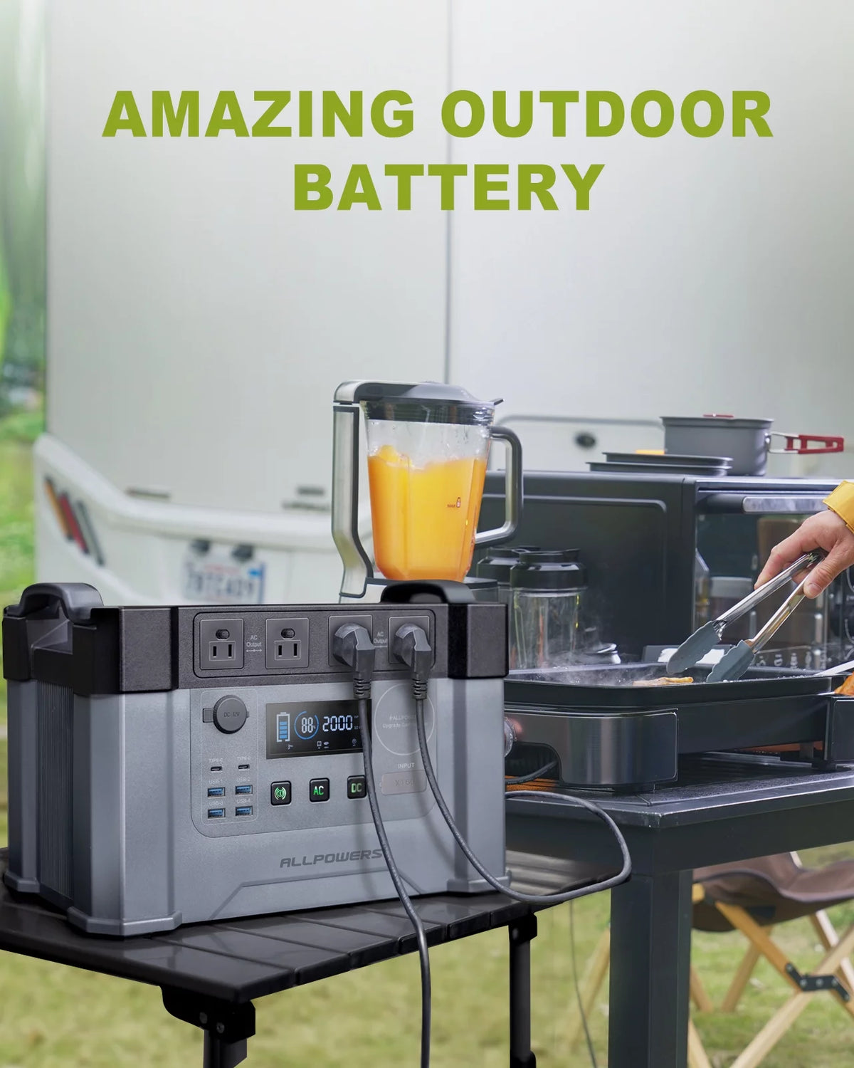 Portable Power Station 1500Wh 2000 Watts V75350