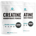 2 Pack Unflavored Micronized Creatine Monohydrate Powder 600 Grams X355