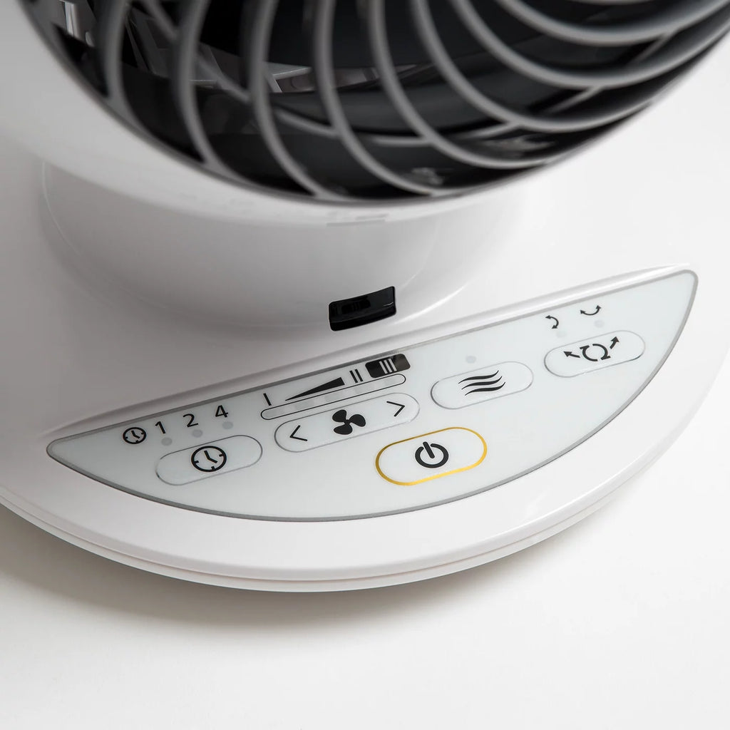 White Remote Controlled Compact Globe Oscillating Circulating Fan O185008