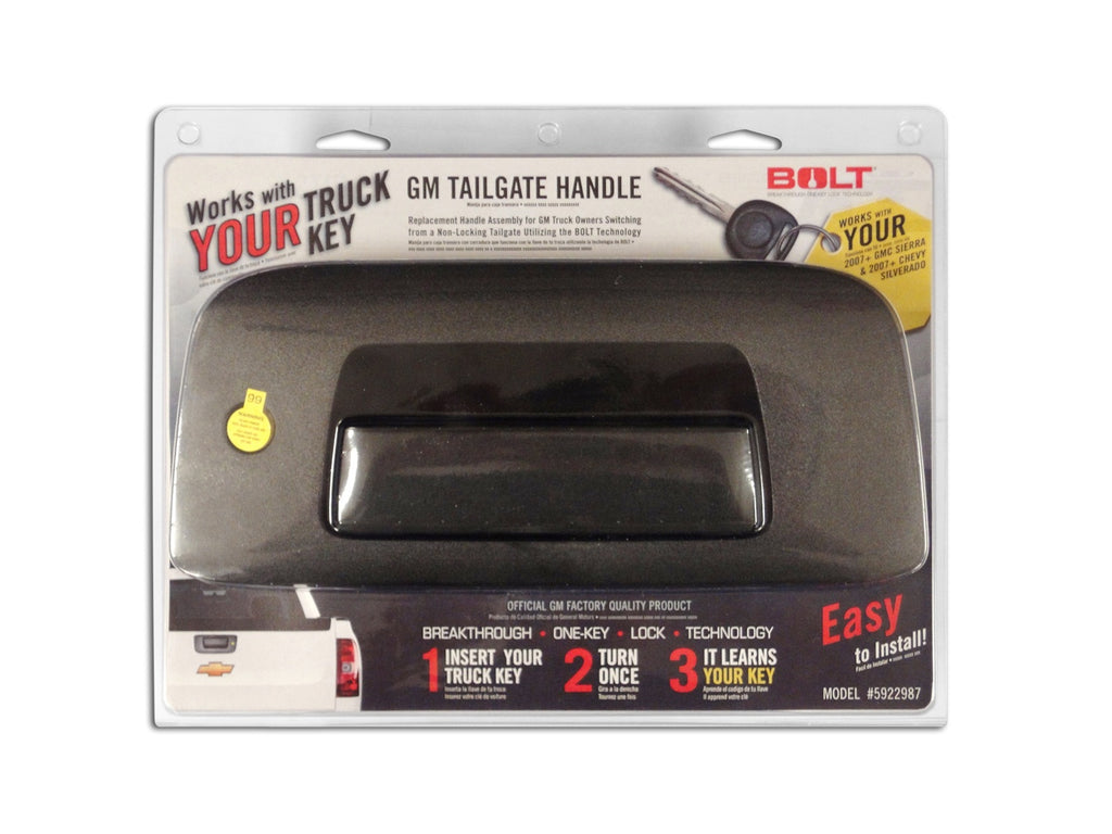 Black Tailgate Handle with Lock Cylinder R248809