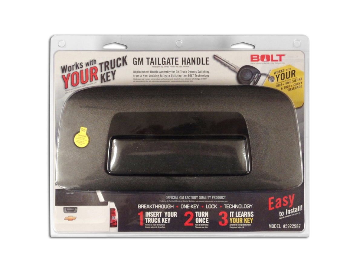 Black Tailgate Handle with Lock Cylinder R248809