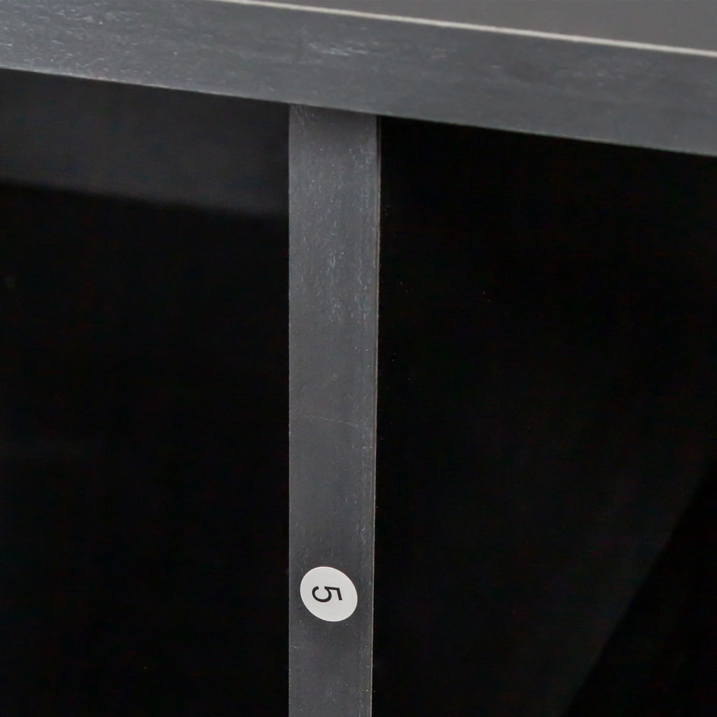 Black TV Stand with Storage W8132