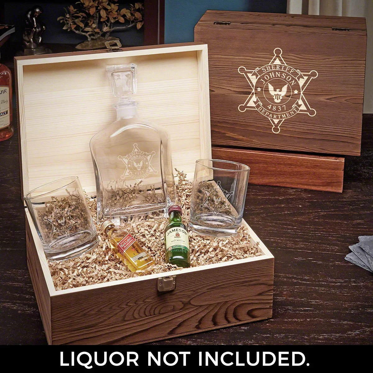 Personalized Whiskey Decanter Set N321