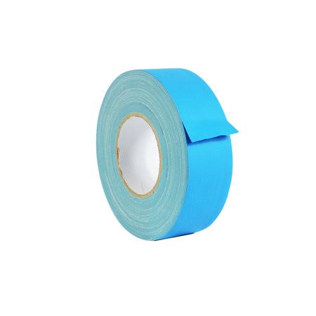Light Blue Low Gloss Gaffer Tape 1.5 in. x 60 Yards Pack of 32 T90175