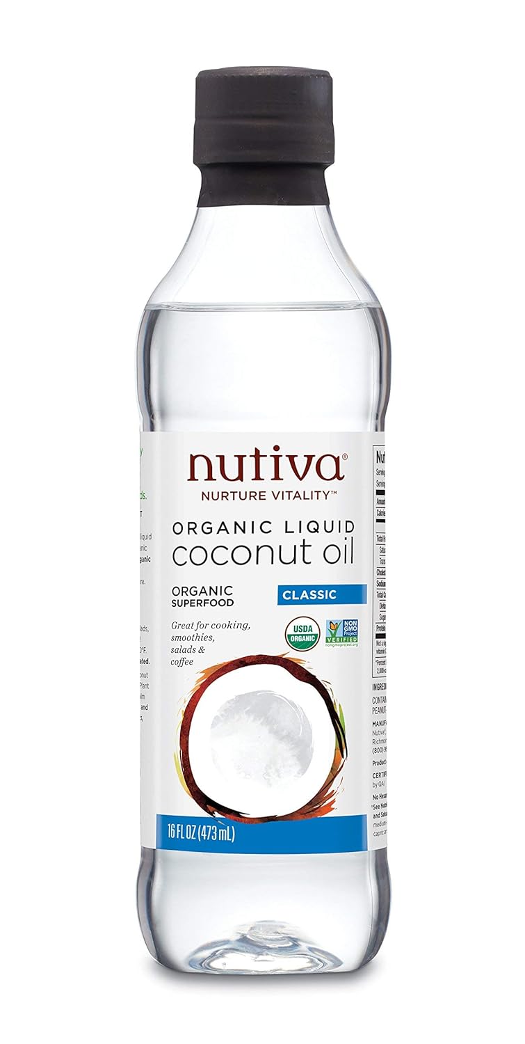 Organic Liquid Coconut Oil, 16-ounce B6514