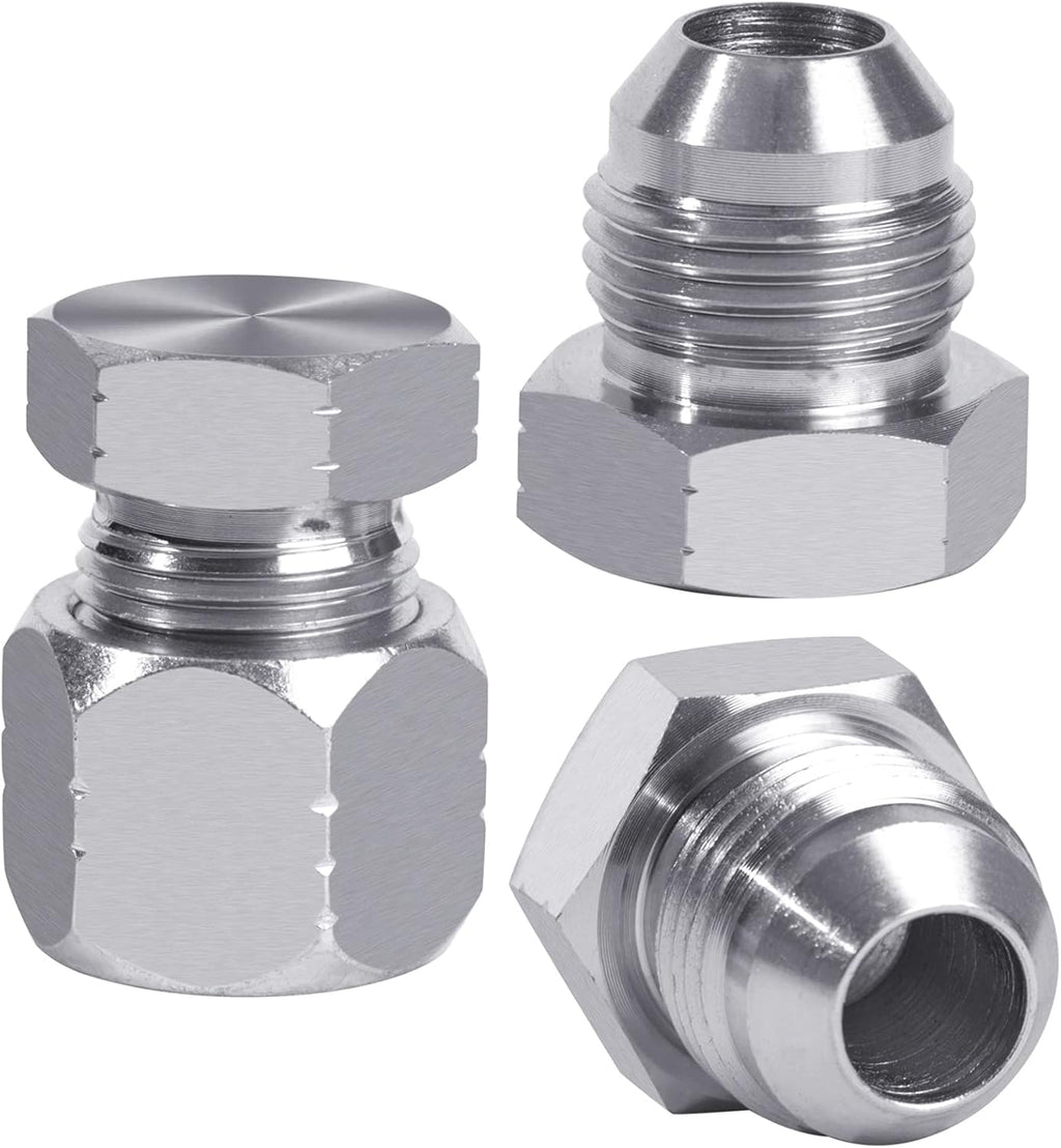 64pcs JIC 37° Flare Cap & Plug Kit, Galvanized Steel, Sizes-04 06 08 10 12 16 A344