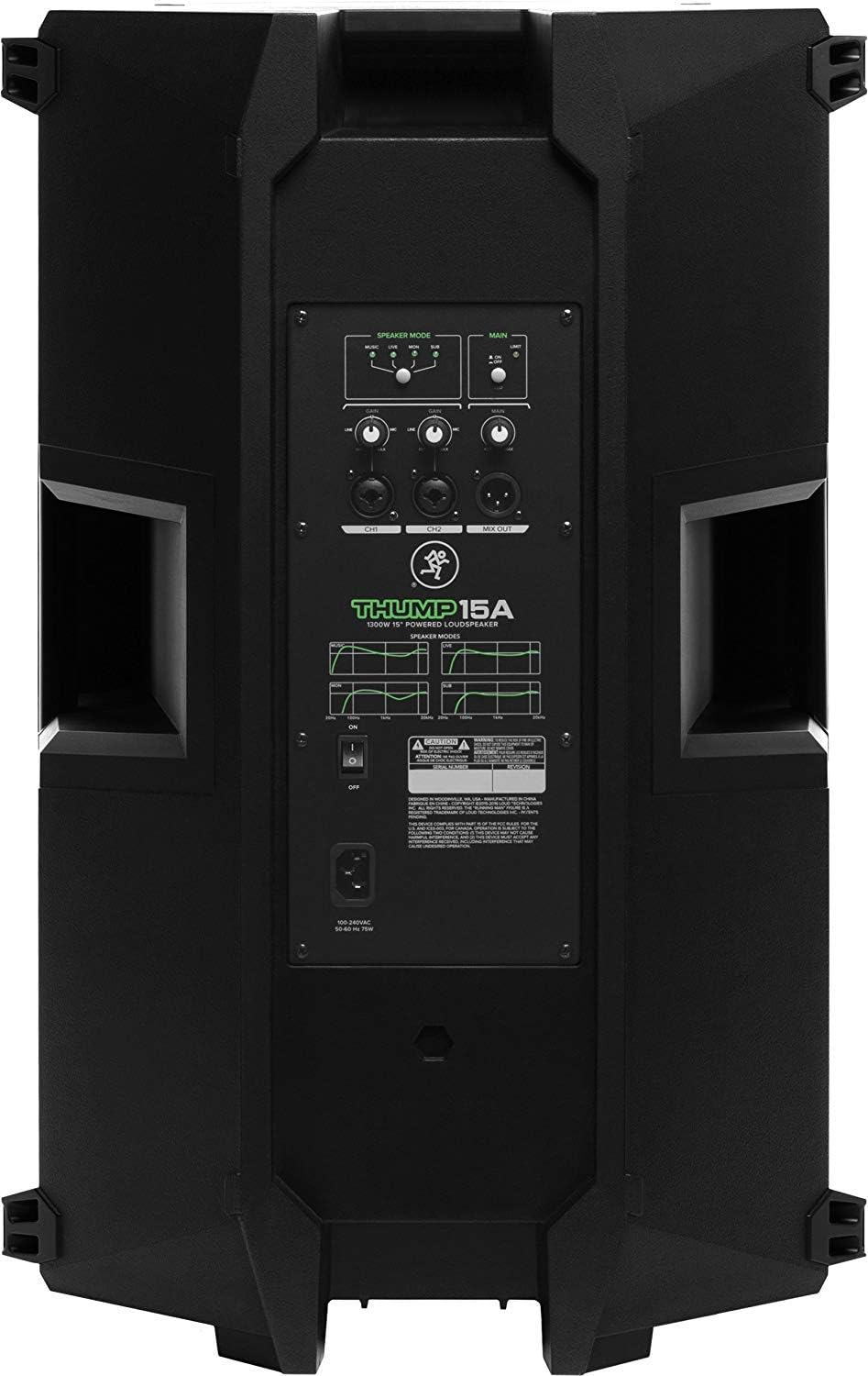 1300W 15 Powered Loudspeaker Pair with Speaker Stand and XLR Cable R406712