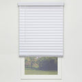 White Cordless PVC Faux Wood Blind 59.25 in. W x 48 in. L C756