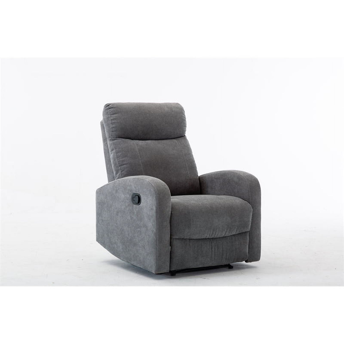 3-Piece Reclining Chenille Fabric Sofa Set Light Gray E4491