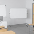 Double-Sided Mobile White Board with Pen Tray N241057
