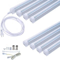 4FT LED Shop Light, 24W T8 Integrated Tube Light, 6500K Daylight White, with ON/Off Switch Cable V3212