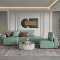 L-Shaped Leather Modular Sofa T491