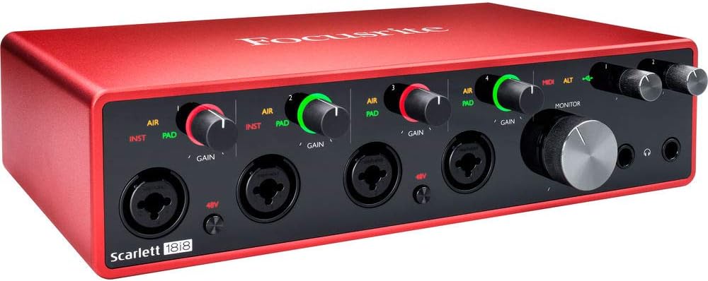 USB Audio Interface with Microphone Stand & XLR Cable Bundle B408866