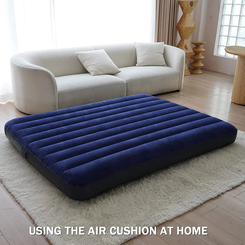 2 Person Folding Camping Cot with Inflatable Air Mattress and Carry Bag E191