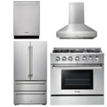 36 Propane Gas Range, Range Hood, Refrigerator, Dishwasher P418
