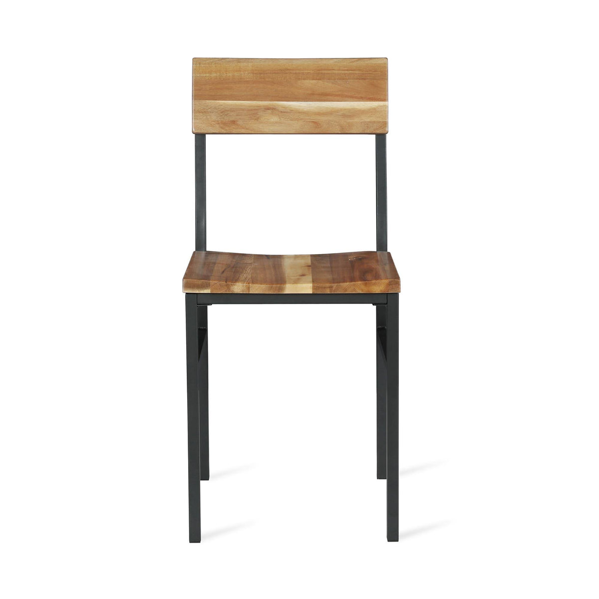 Natural Gray Wood and Metal Dining Chair (2-Pack) X220