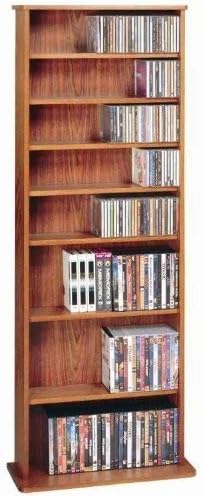 Oak Veneer Multimedia Storage Rack X48091