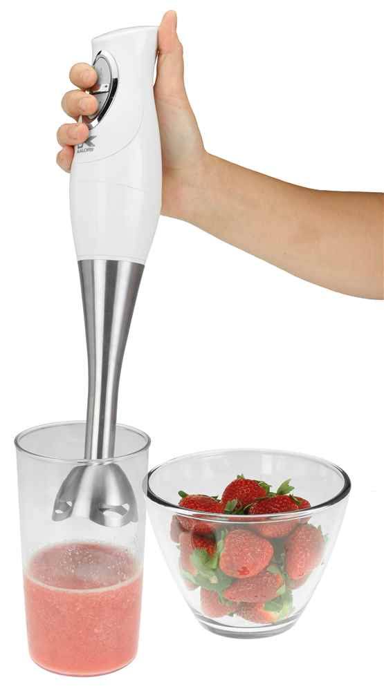 White Combi Mixer with Mixing Cup, Chopper & Whisk E215