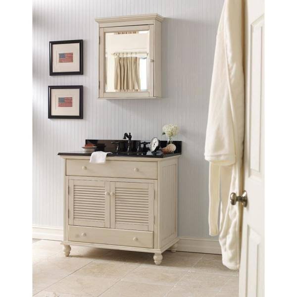 Antique White Wall Cabinet M609