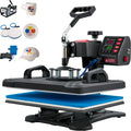 12x15inch 5IN1 Clamshell Sublimation Heat Press Machine with Teflon Coated Y705190
