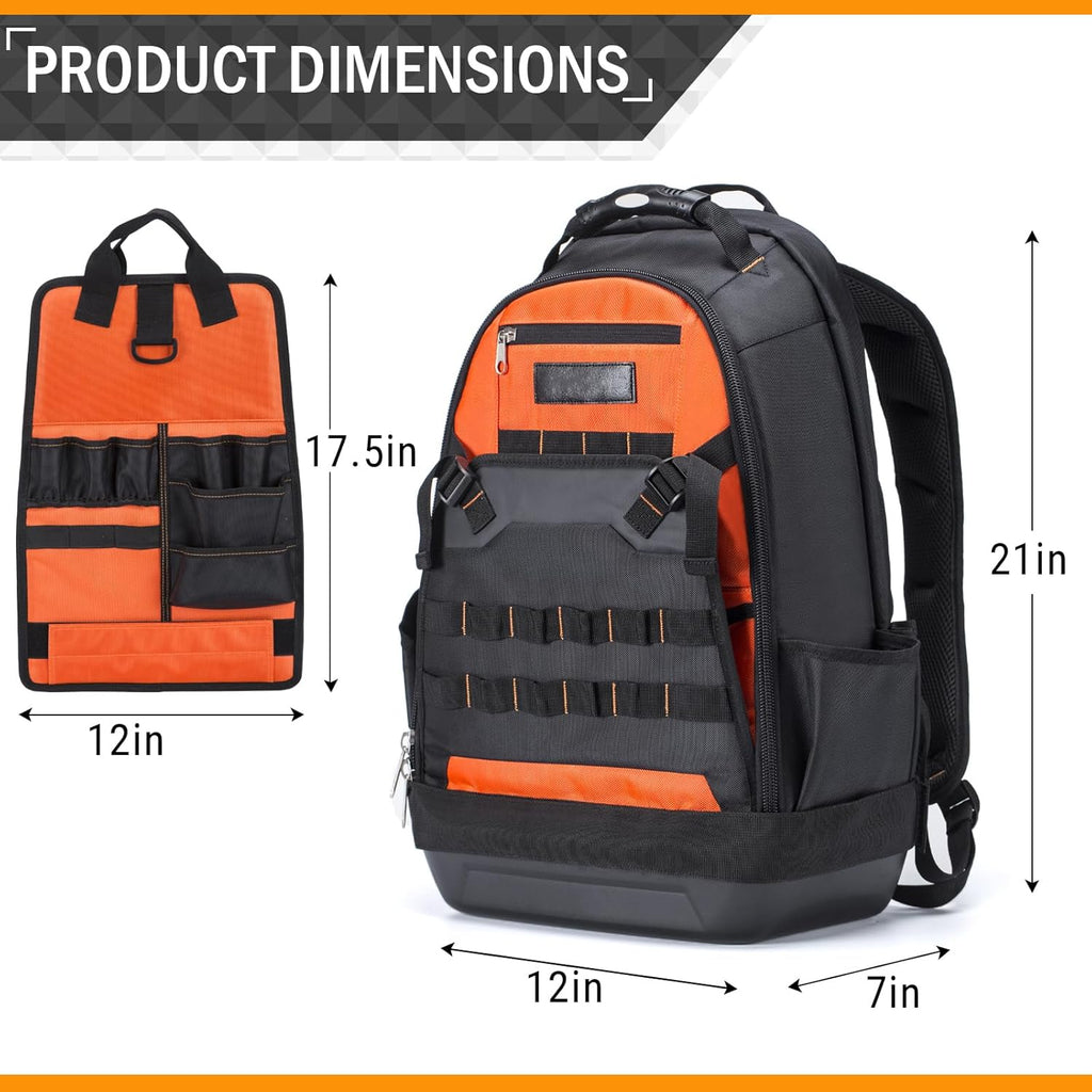 Heavy Duty Tool Backpack with Waterproof Base S9230