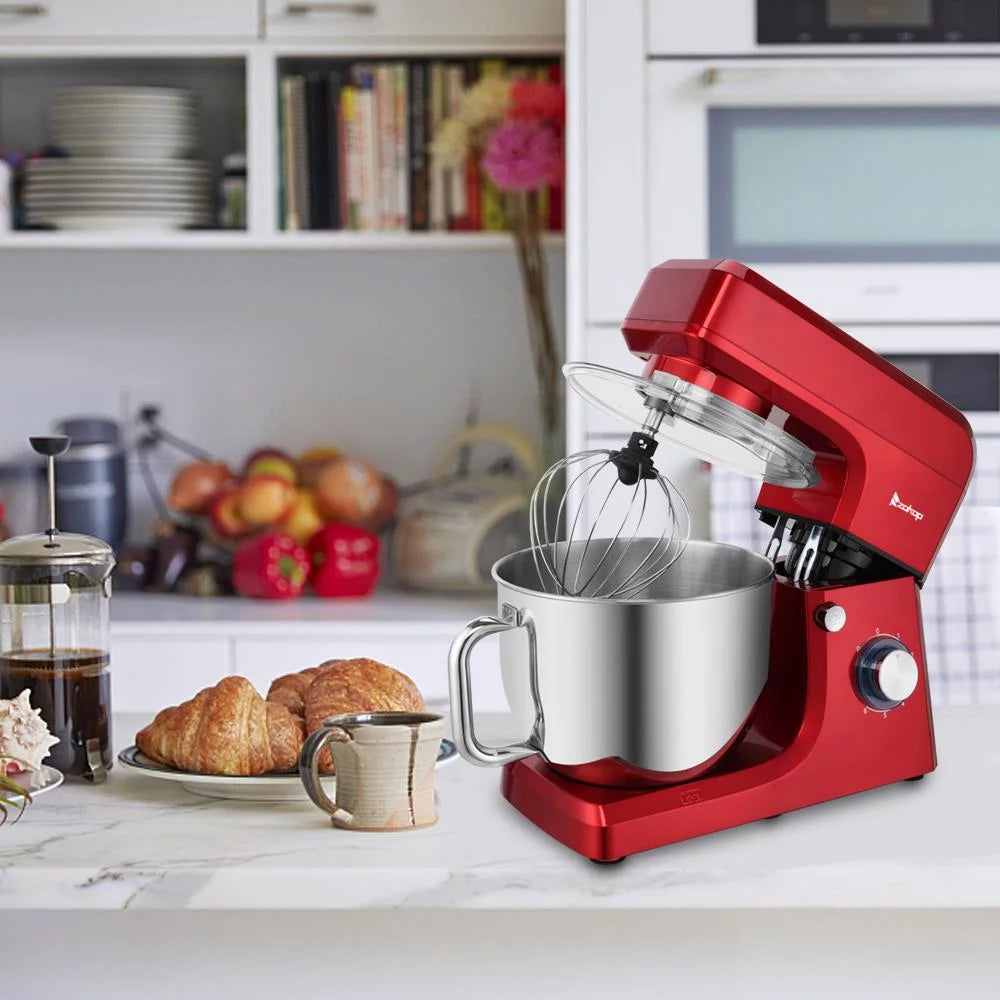 660W Tilt-Head Electric Mixer with 7.5 Quart Stainless Steel Bowl, Red W228