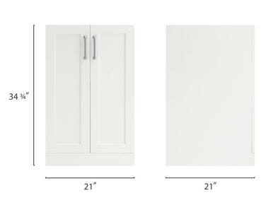 White 2-Door Cabinet S983