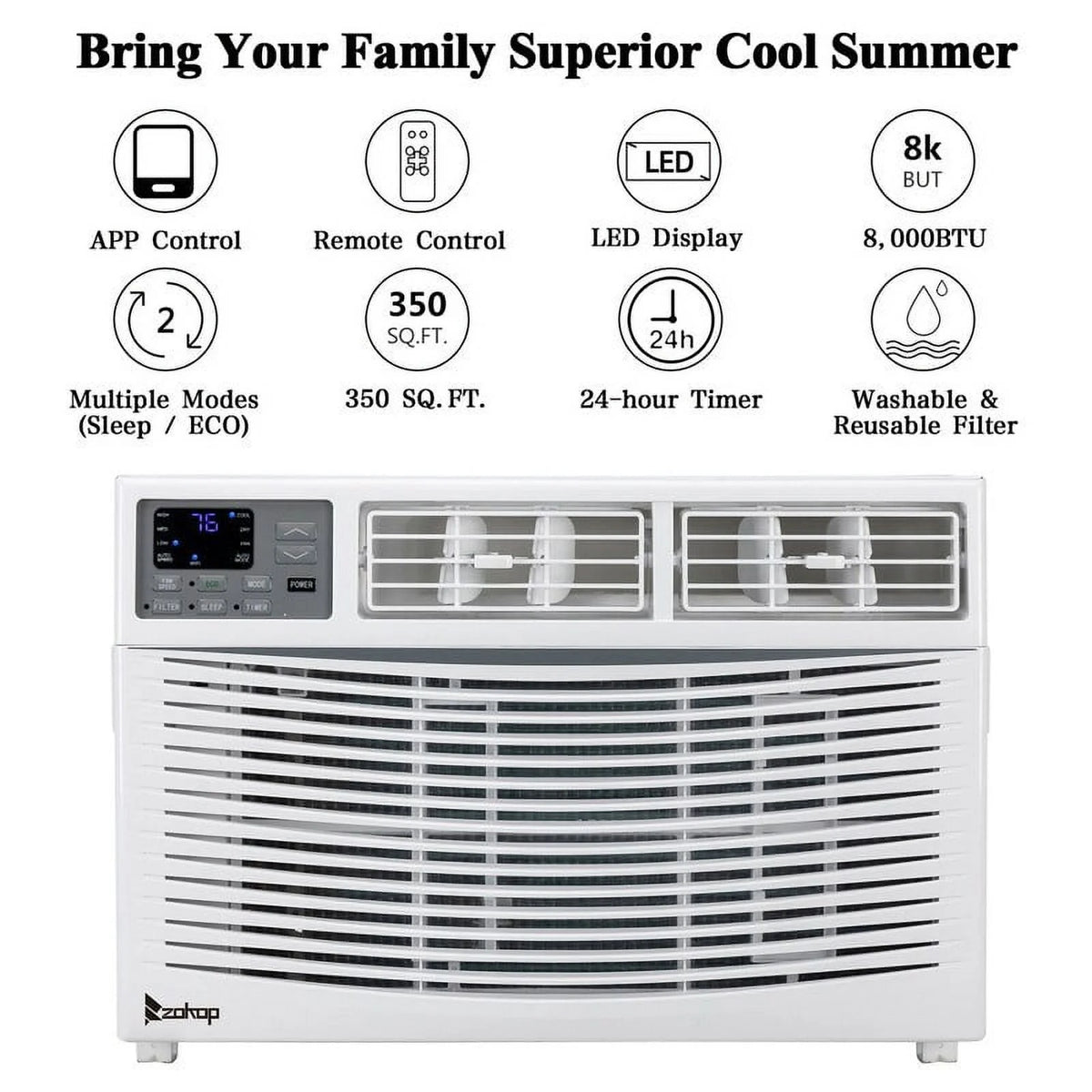 8000BTU Portable Window Air Conditioner Z261440