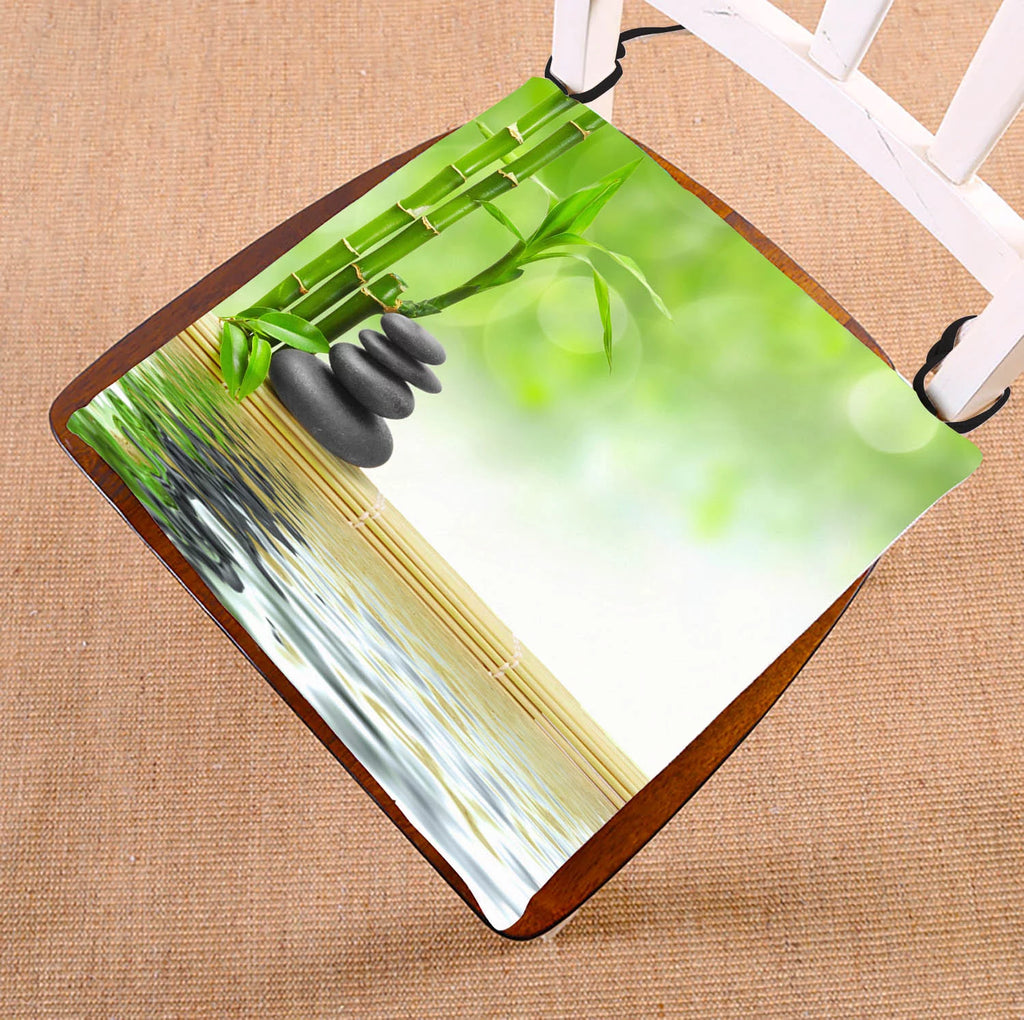 Japanese Bamboo Stone 20x20 inches Seat Cushion O324