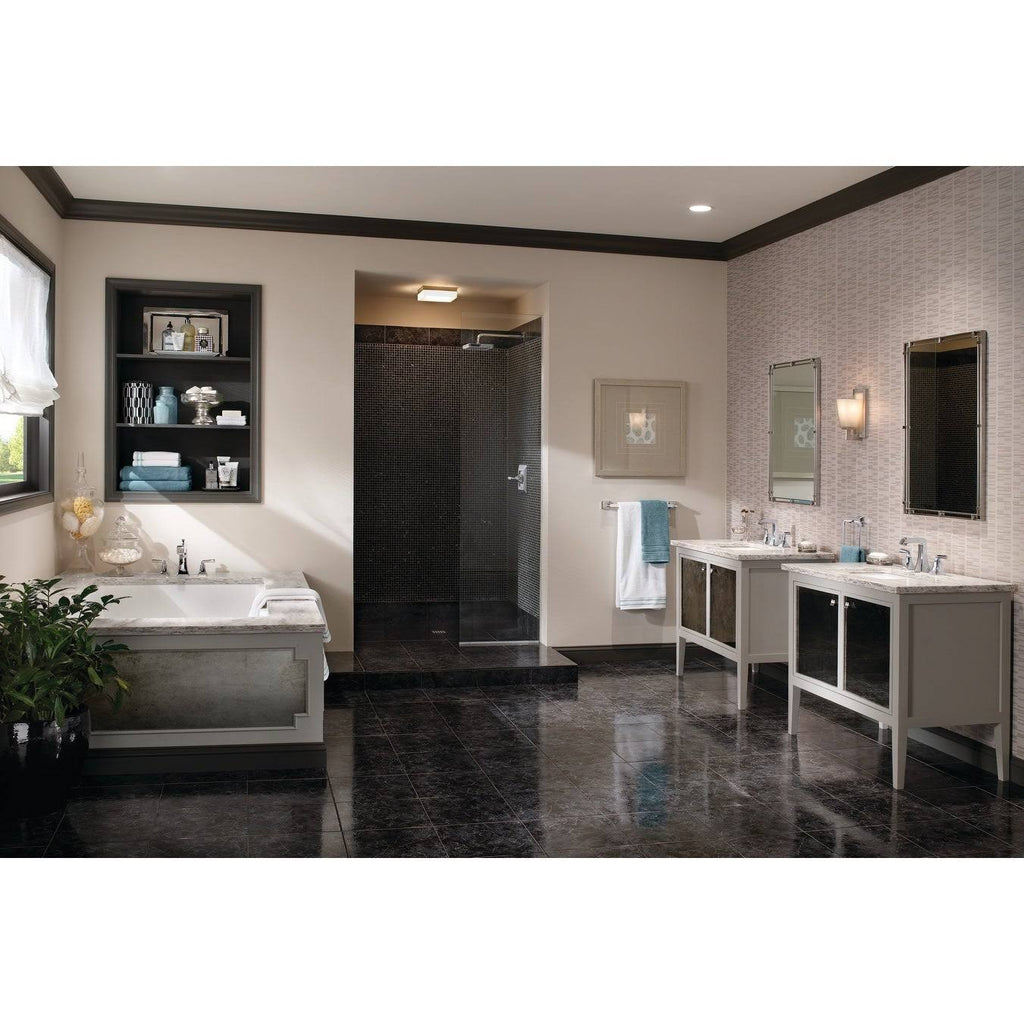 Polished Nickel Roman Tub Filler Faucet Double Handle C6997