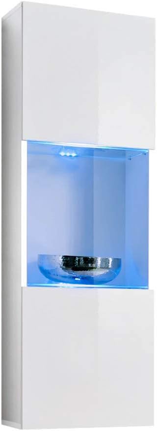 Wall Mounted Floating Bookcase Cabinet White V762020