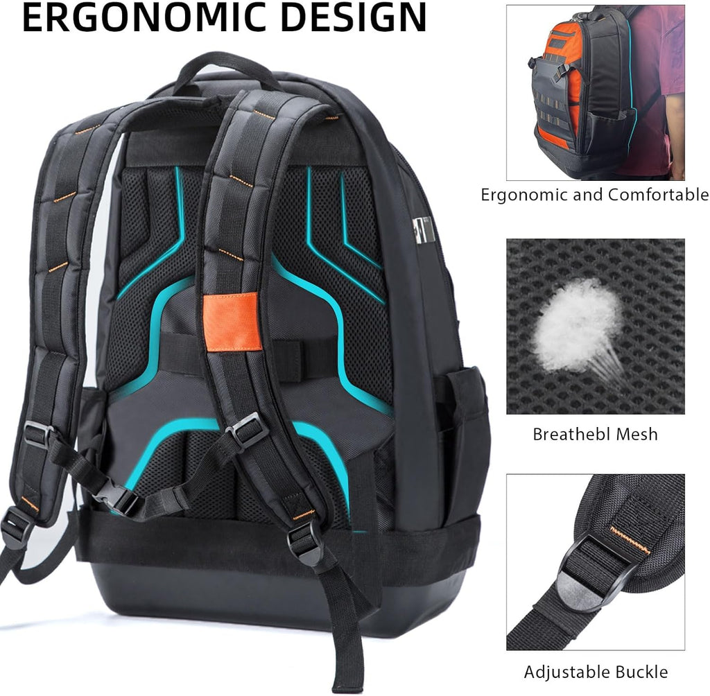 Heavy Duty Tool Backpack with Waterproof Base S9230