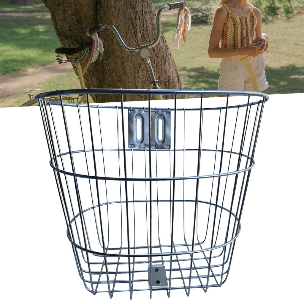 Rust Resistant Metal Bike Frame Basket Z436