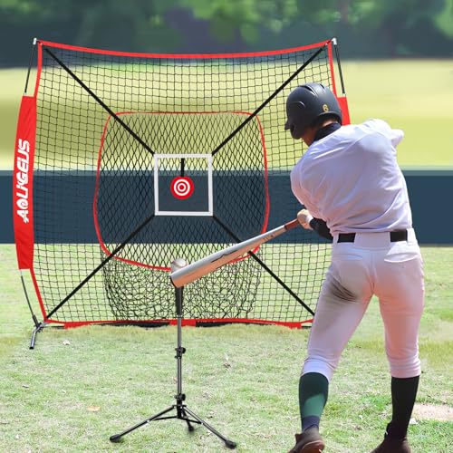 6'X6' Baseball Softball Practice Net with Batting Tee F220