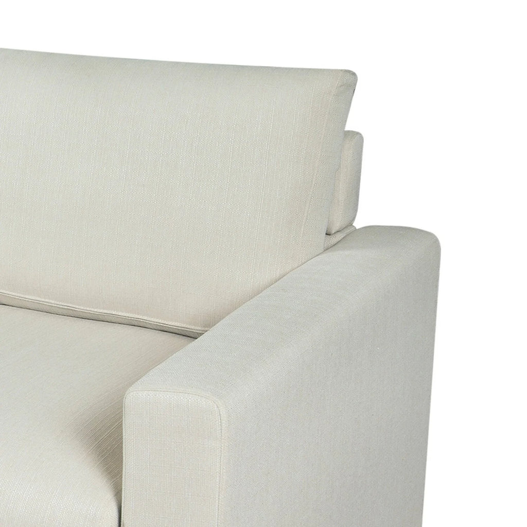 White Fabric Upholstery Sofa J45762